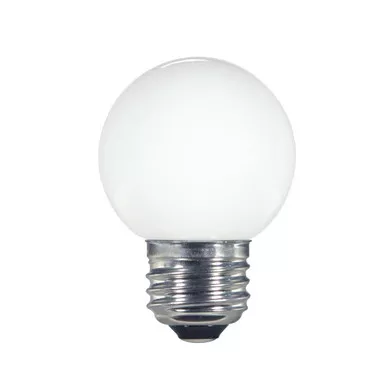 1.4W G16.5/WH/LED/120V/CD E26 SATCO LED G16.5 Lamp - 1.4W 45L, 2700K