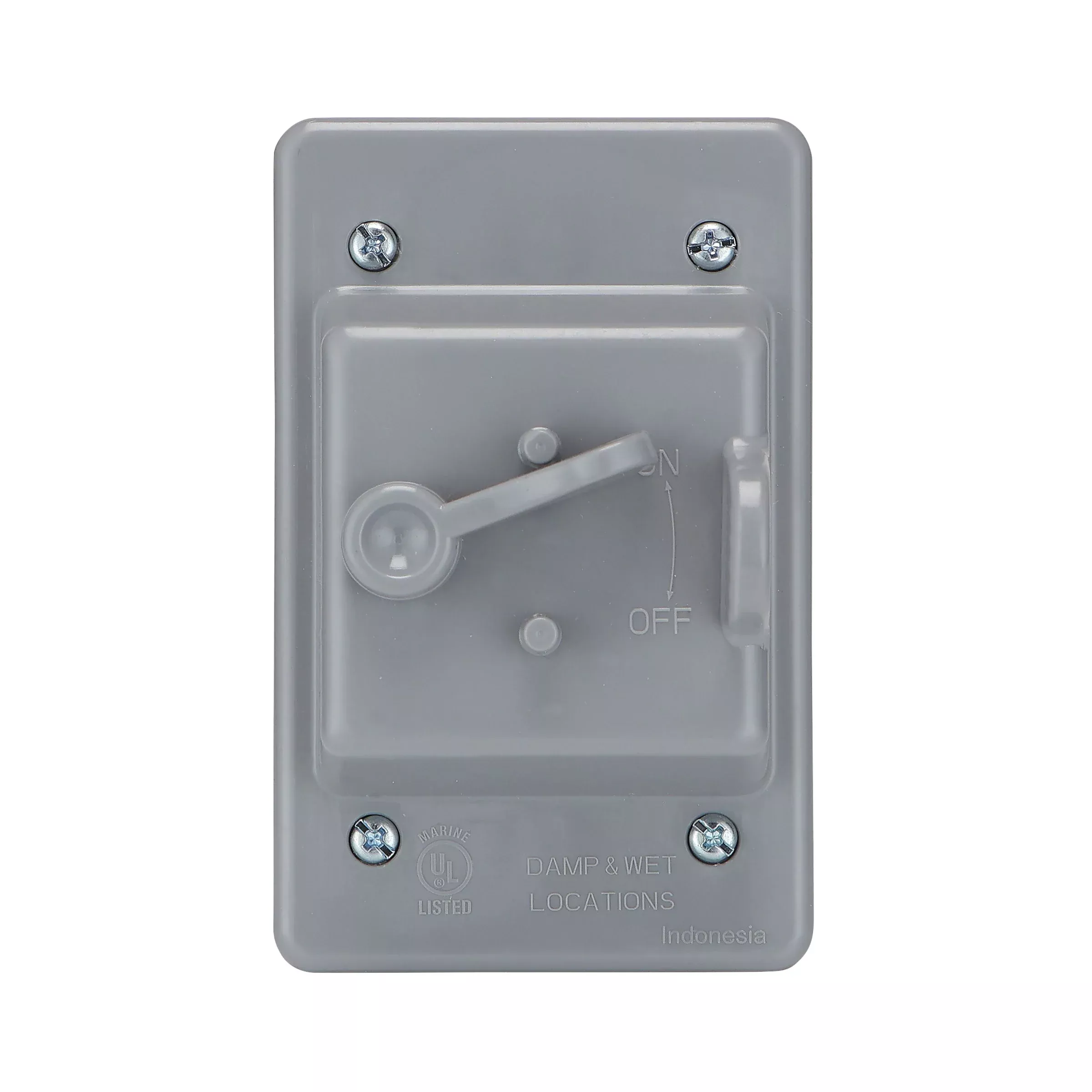 1-Gang Non-Metallic Weatherproof Toggle Switch Cover