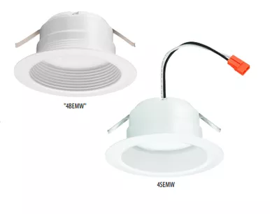 4BEMW/4SEMW Juno E-Series 4" LED Recessed Downlight - Baffle or Smooth