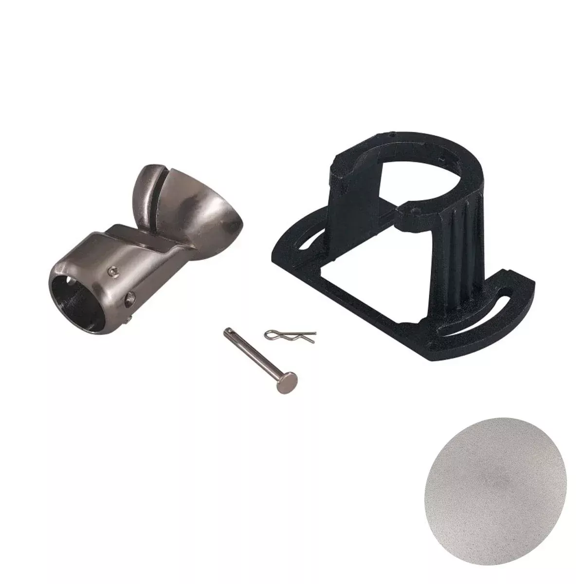 A245 45° Sloped Ceiling Adapter Brushed Aluminum Finish