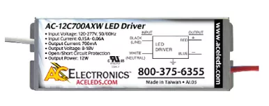 AC Electronics AC-12C700AXW LED Driver- 12W 700mA