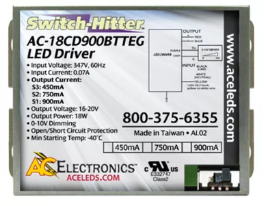 AC Electronics AC-18CD900BTTEG Switch Hitter LED Driver