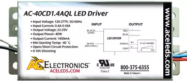 AC Electronics AC-40CD1.4AQL LED Driver