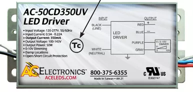 AC Electronics AC-50CD350UV LED Driver
