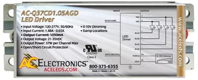 AC Electronics AC-Q37CD1.05AGD Four Channel LED Driver