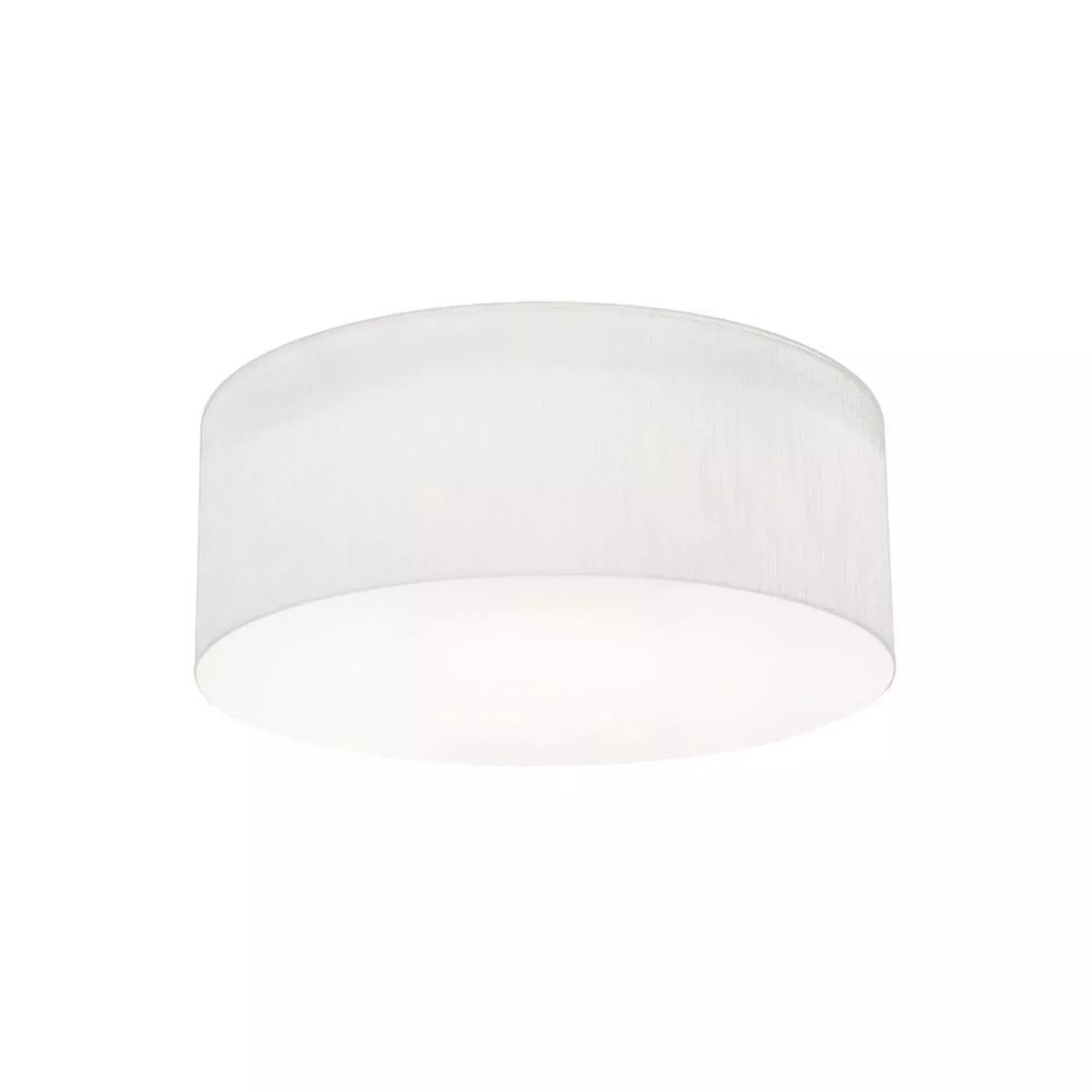AFX Anton 15" 3-Light Flush Mount, Linen White Finish