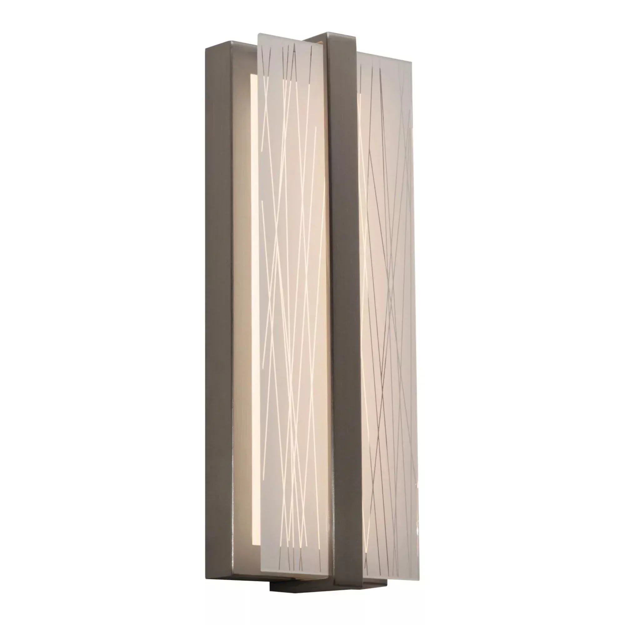 AFX Gallery 14" LED Wall Sconce, Satin Nickel Finish