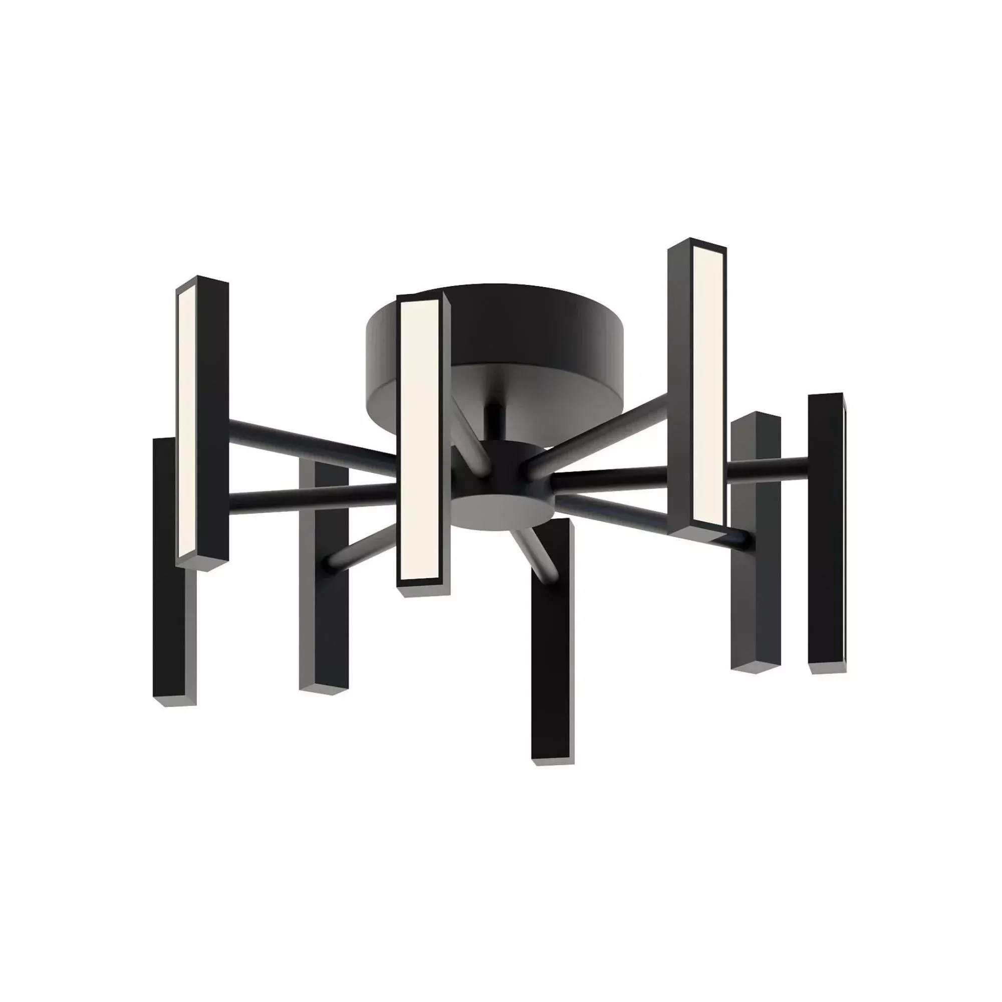 AFX Indra 16" LED Semi-Flush Mount, Black Finish