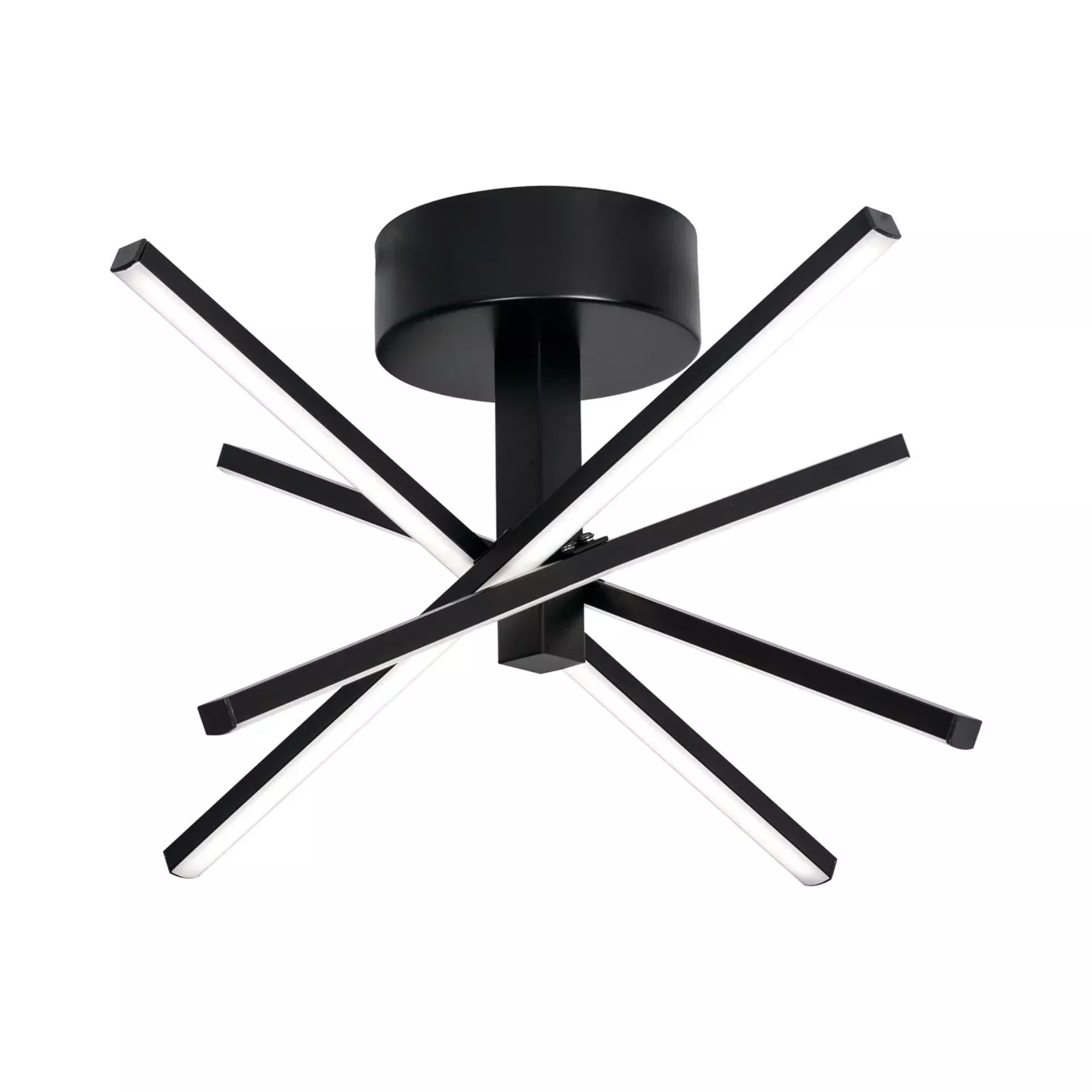 AFX Jaxx 15" LED Semi-Flush Mount, Black Finish