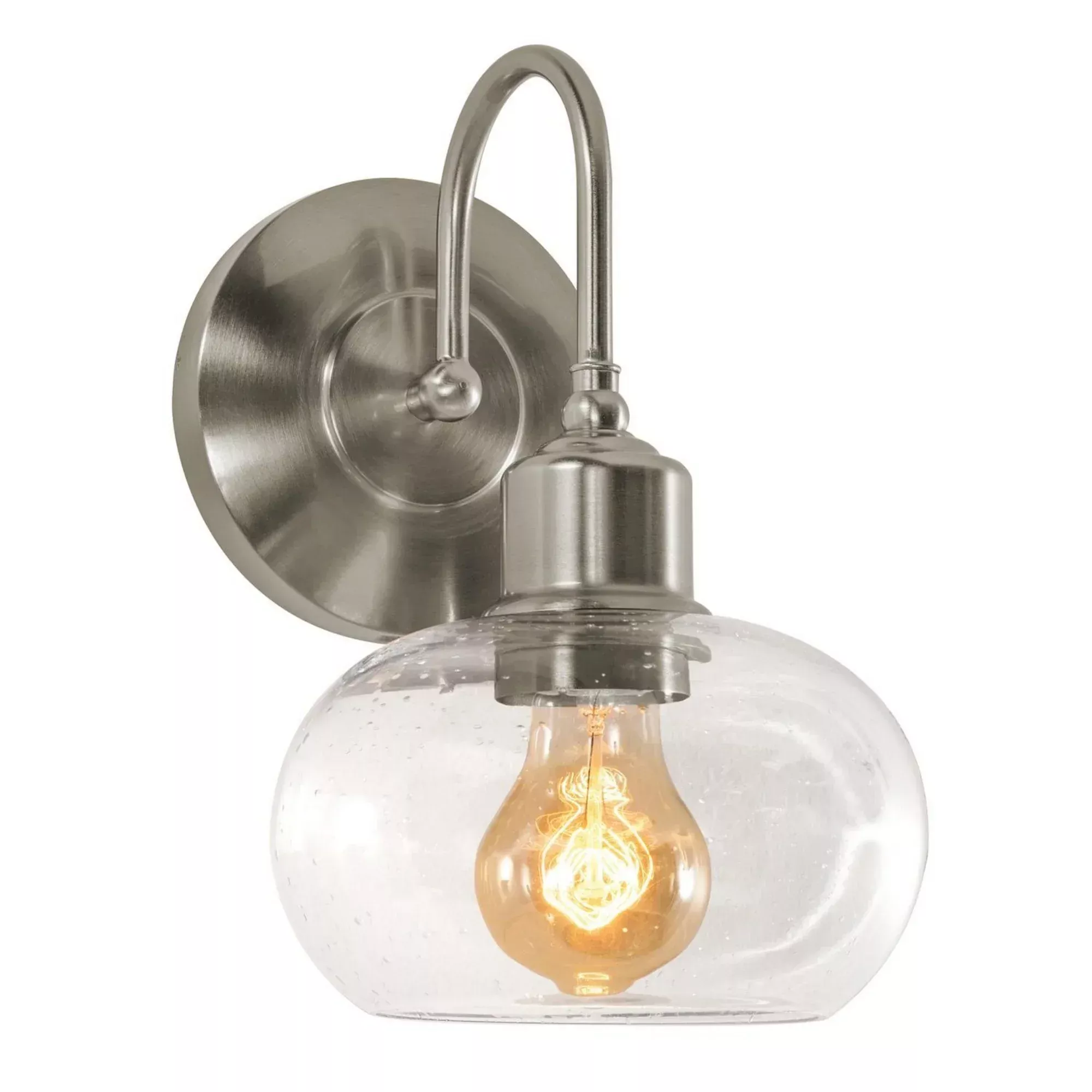AFX Laney 10" Wall Sconce, Satin Nickel Finish