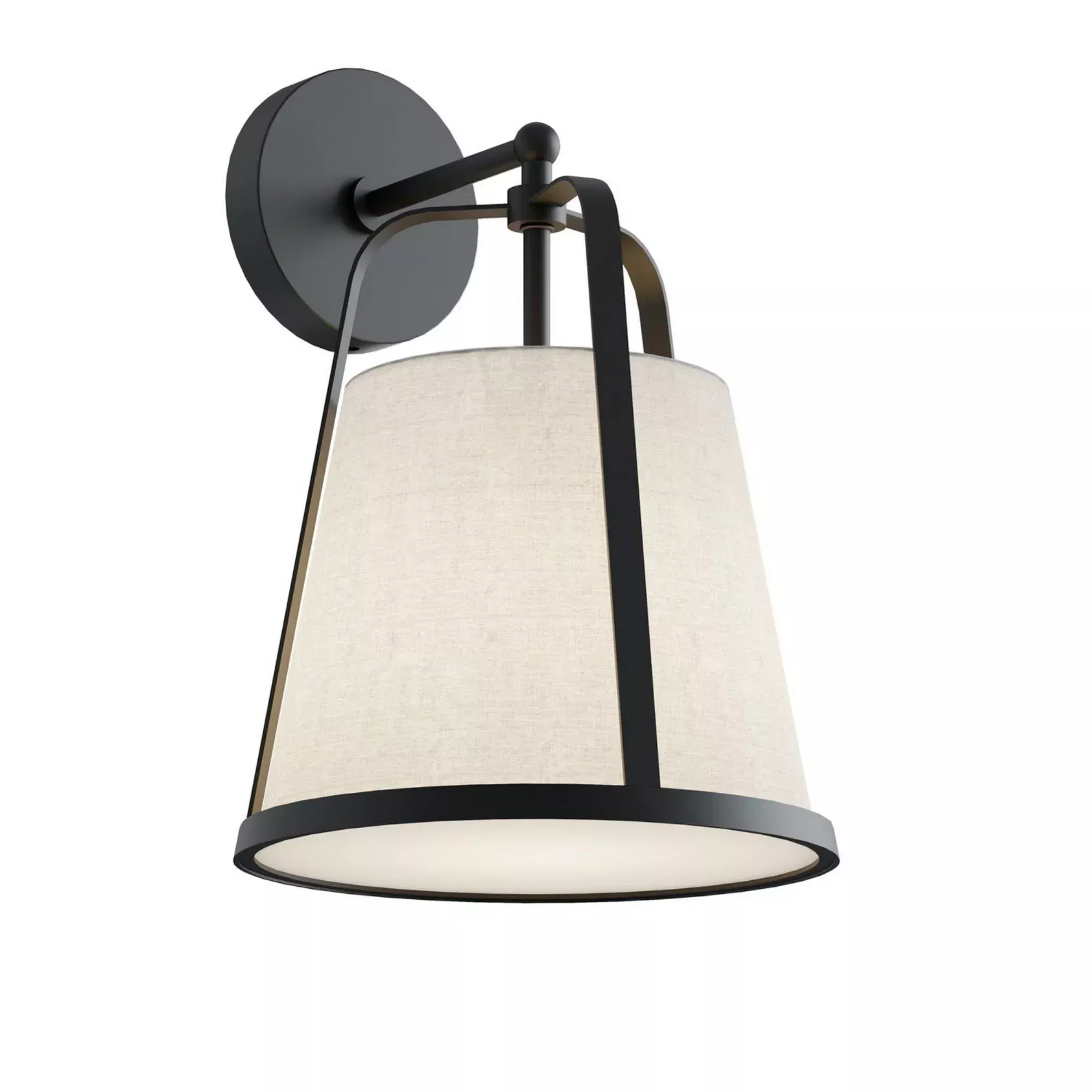AFX Lizzette 15" Wall Sconce, Black Finish