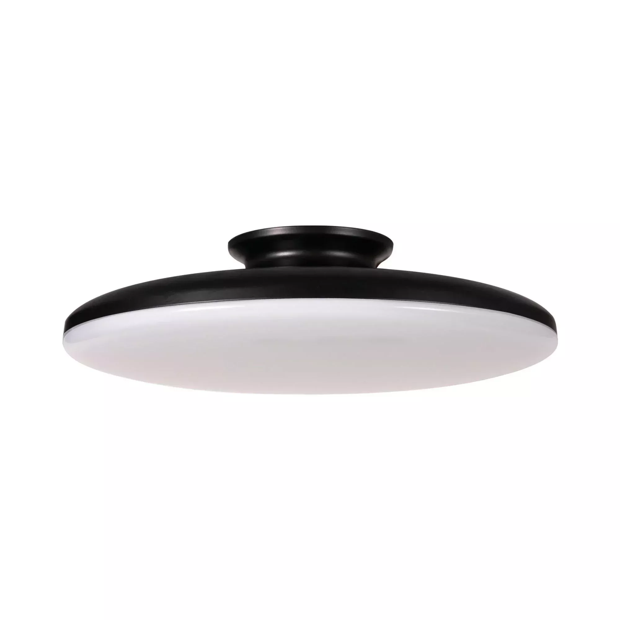 AFX Skye 15" LED Semi-Flush Mount, Black Finish