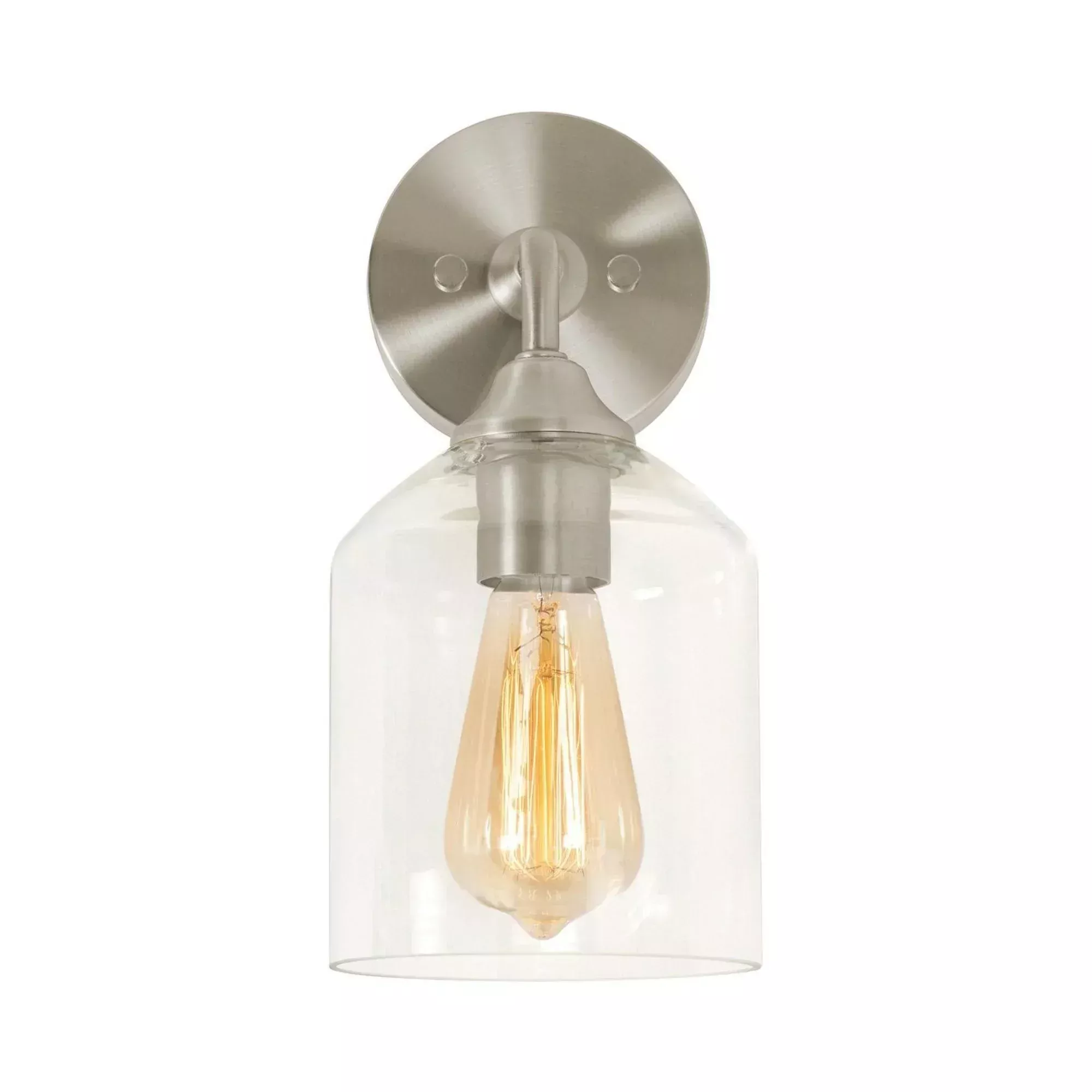AFX William 12" Wall Sconce, Satin Nickel Finish