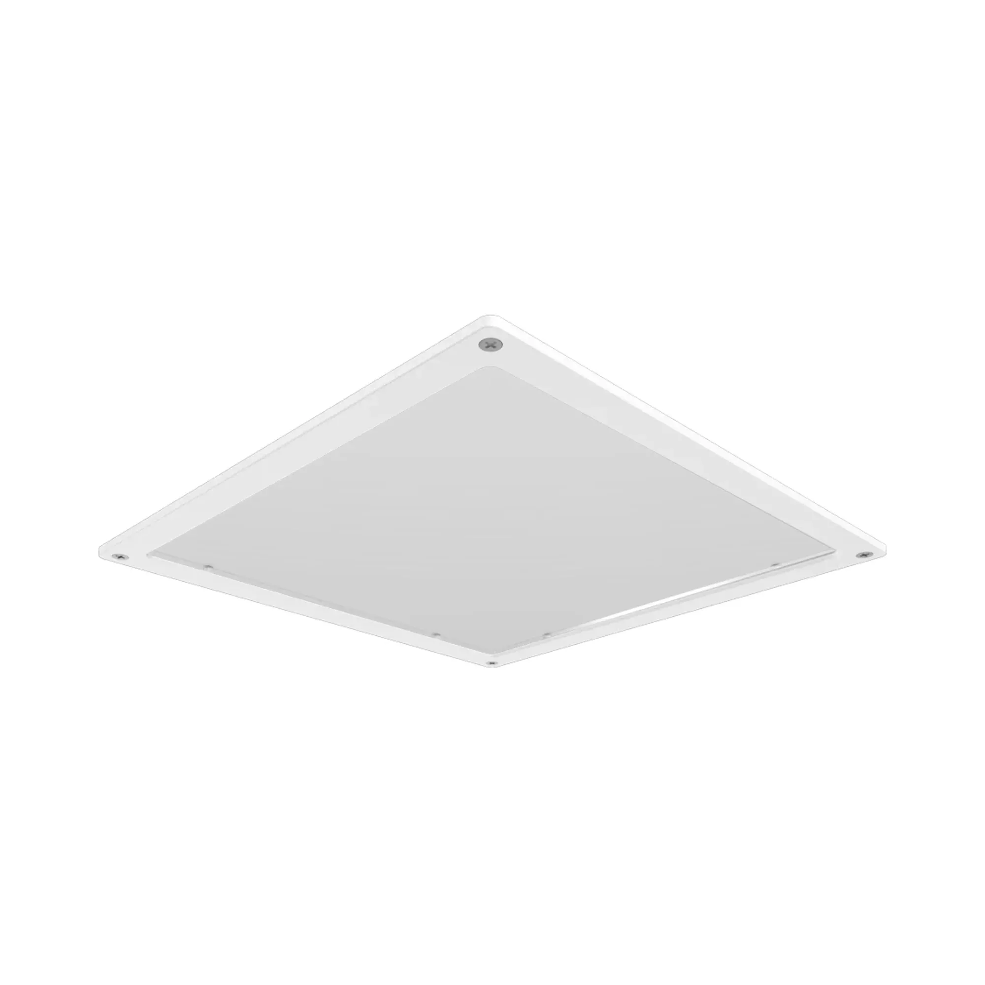 Clear Flat Lens & Door Frame Kit, Scews Included, White