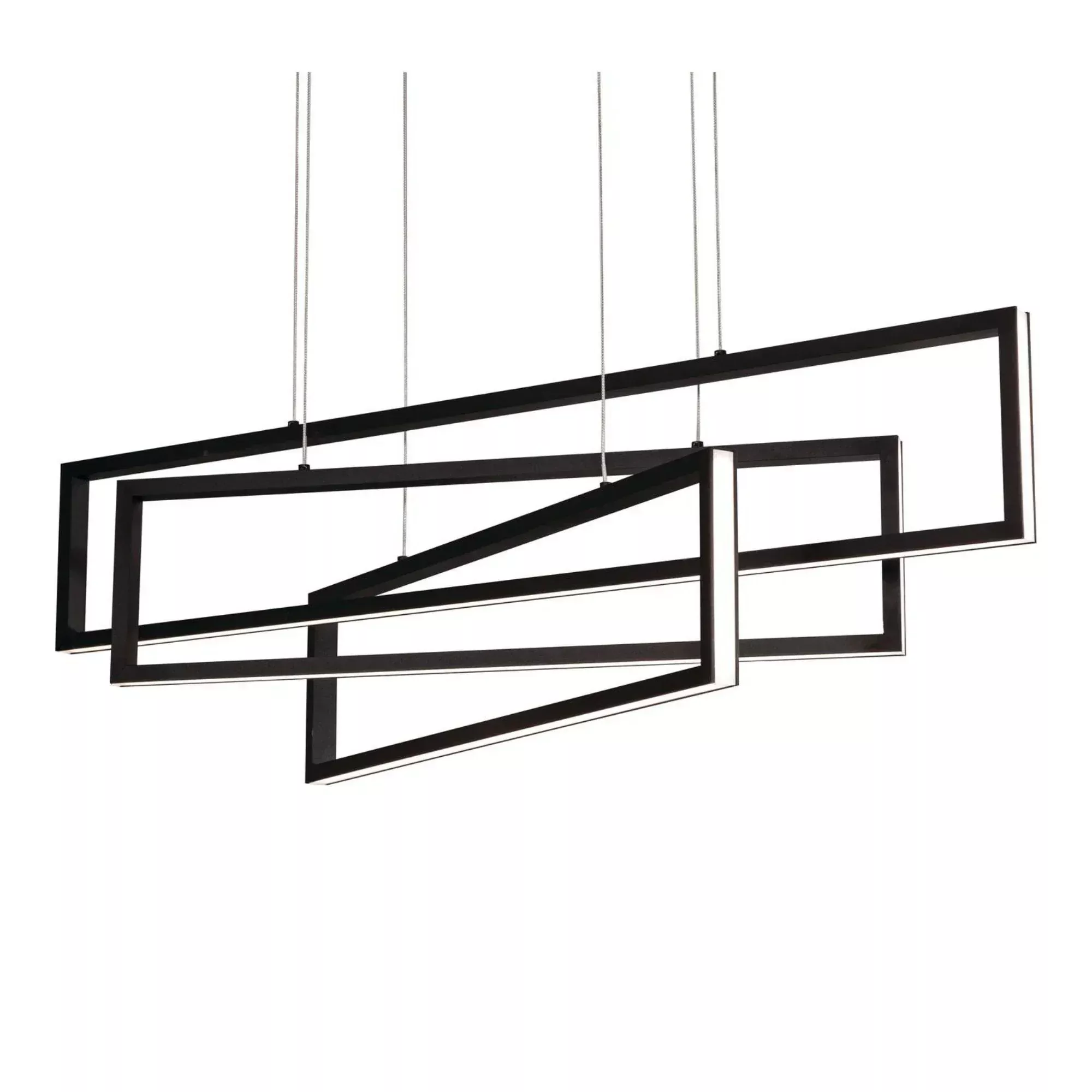 Cole 39" LED Pendant, Black Finish
