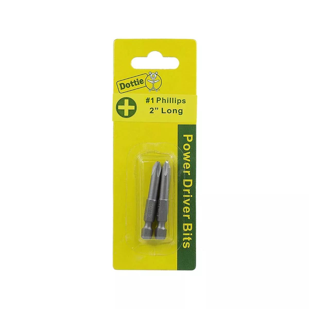 Dottie #1 x 2 in Phillips Power Bit (Carded) IB1PLC
