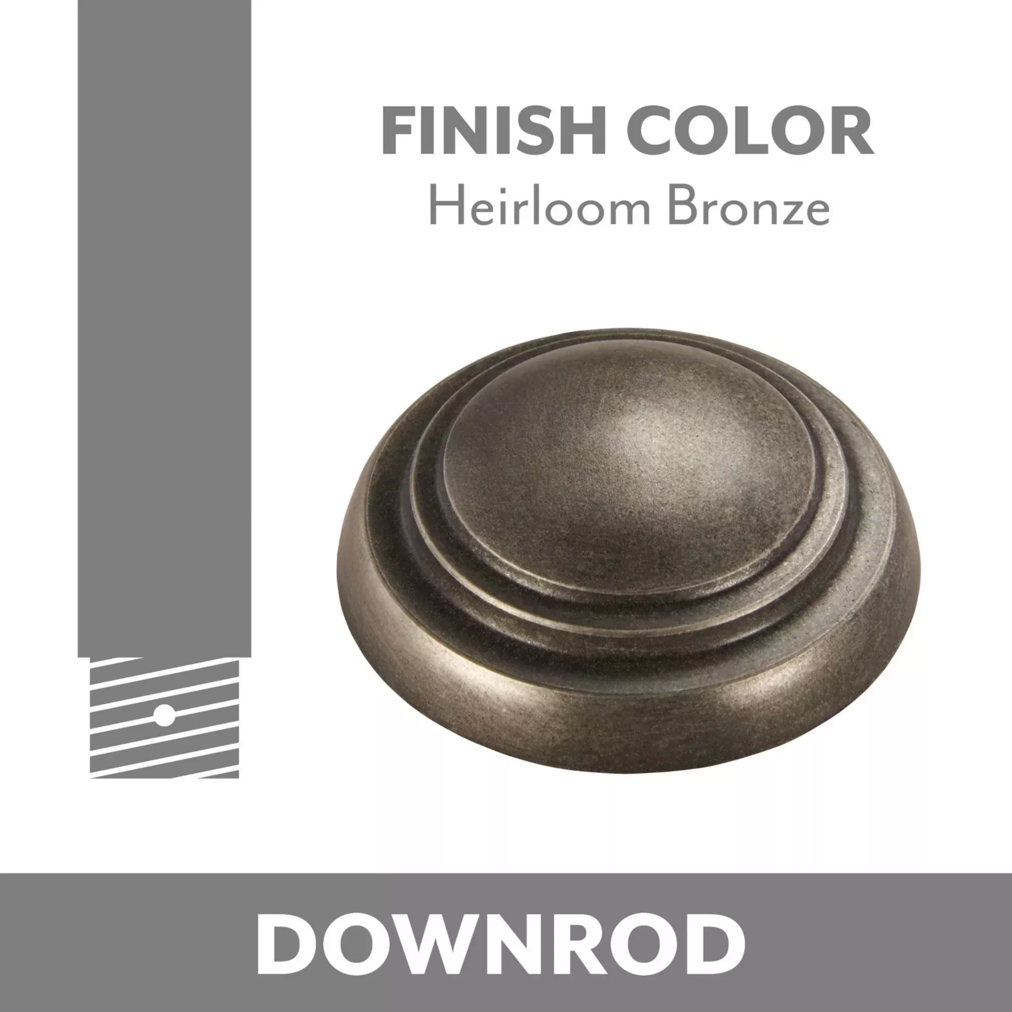 DR5 3" Downrod Heirloom Bronze Finish