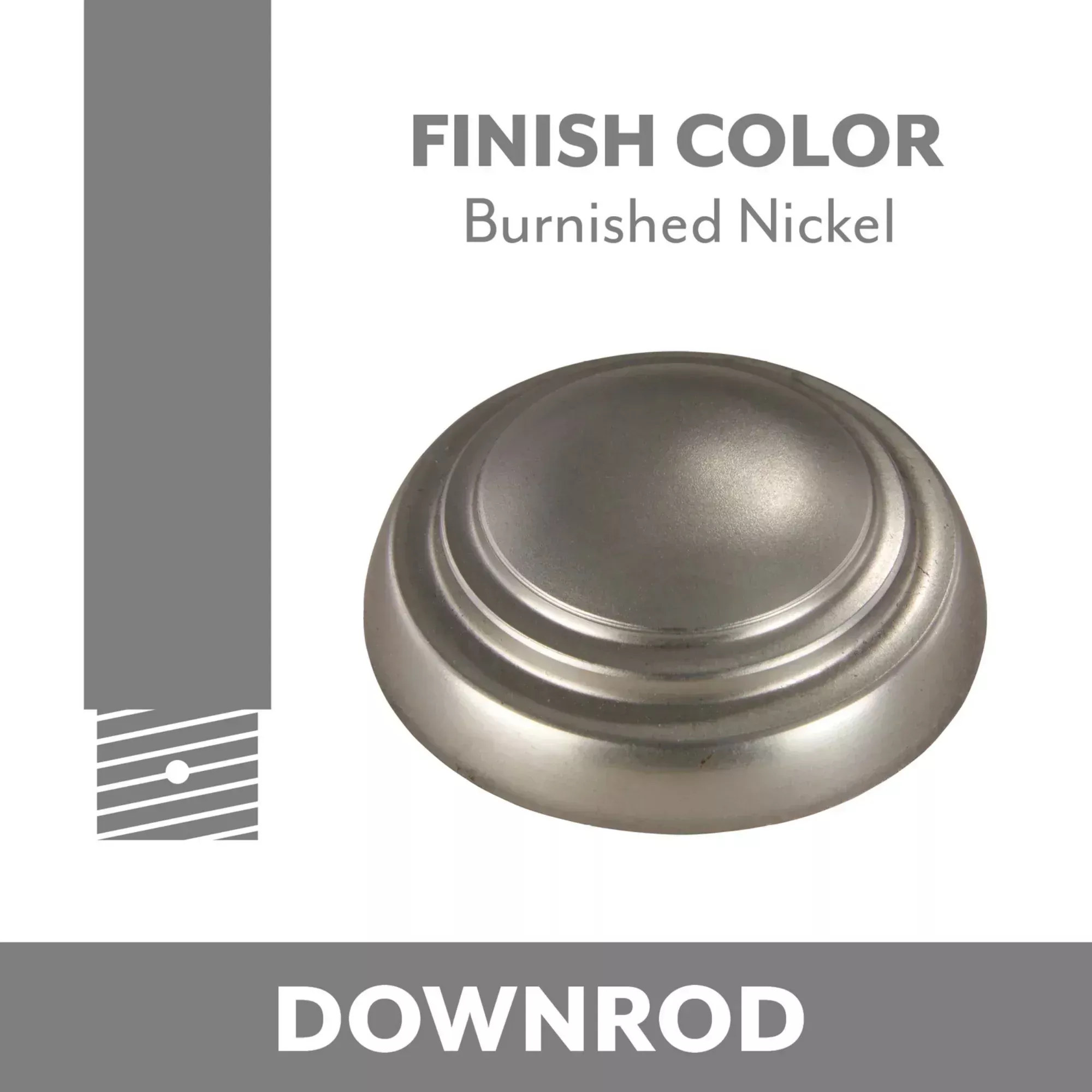 DR500 Downrod Coupler Burnished Nickel Finish
