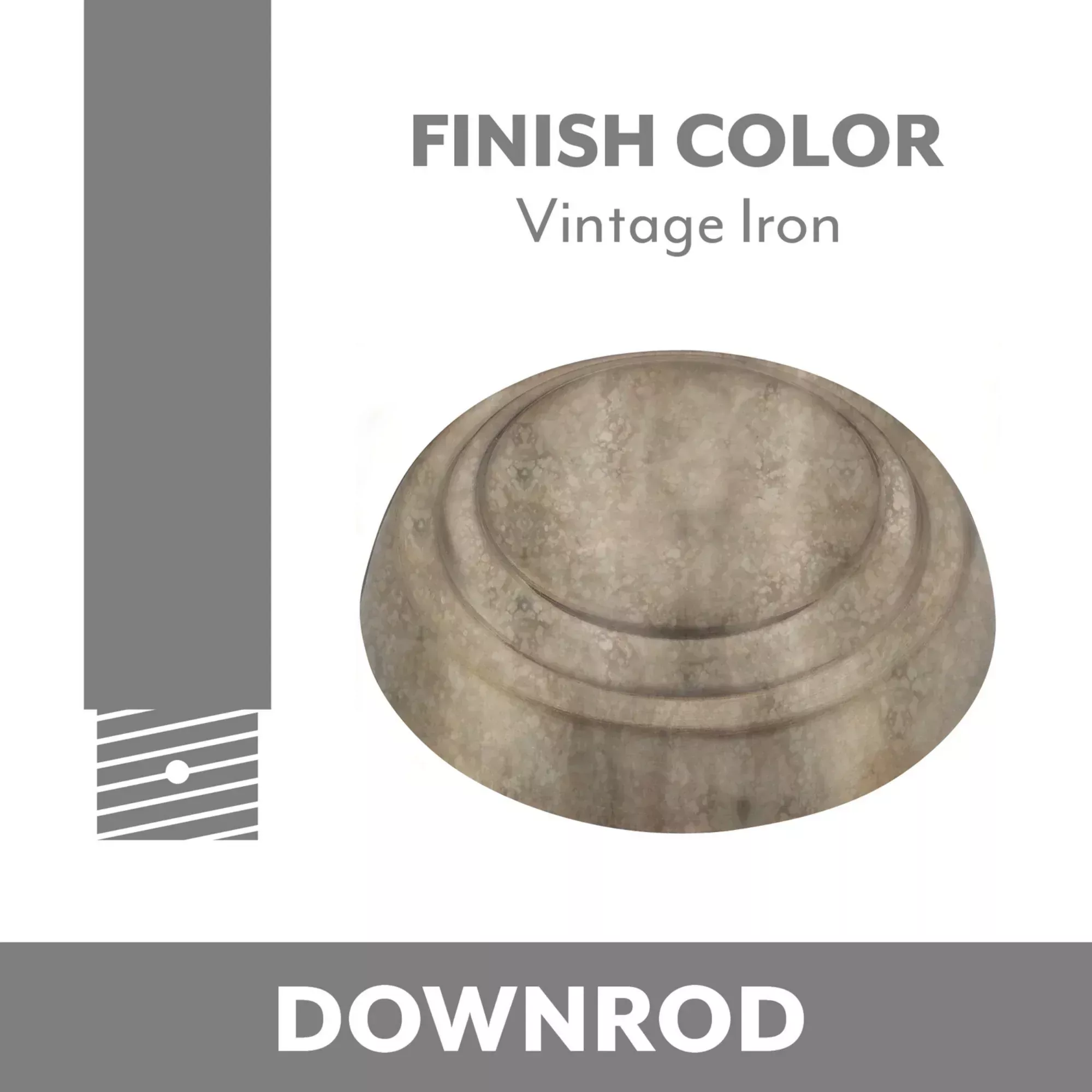 DR500 Downrod Coupler Vintage Iron Finish