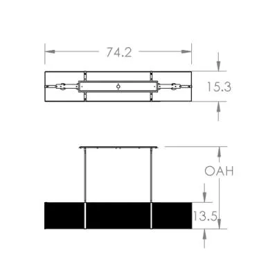 Eight Light Linear Suspension