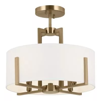 Four Light Pendant/Semi Flush