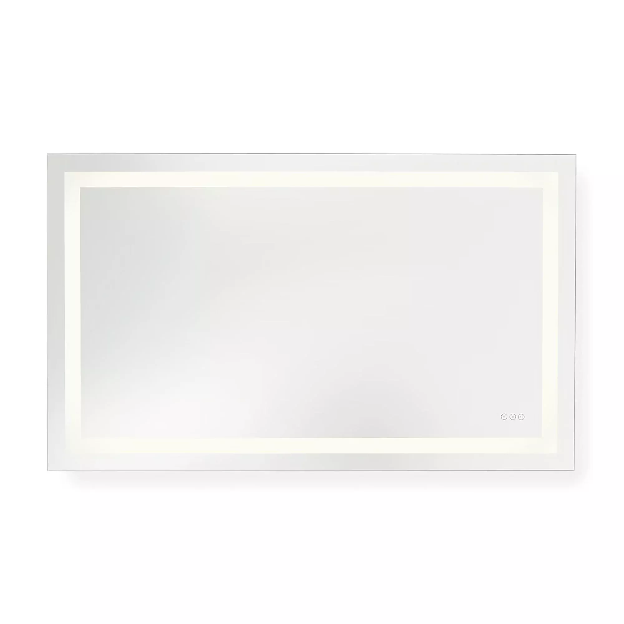 Generation Lighting Mera 60 in. Rectangle Mirror, Mirror Glass & Matt Bright White
