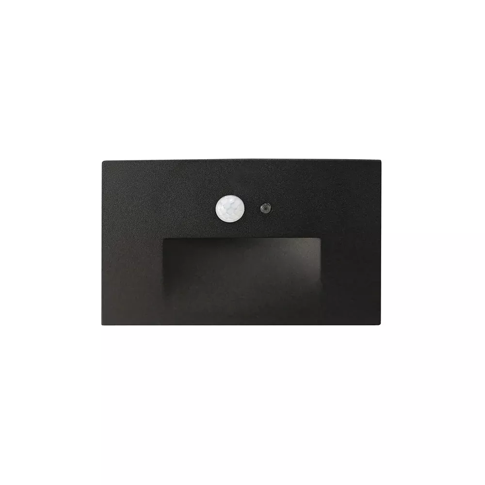 Horizontal Mount LED Step Light with Motion Sensor and Photocell 3000K
