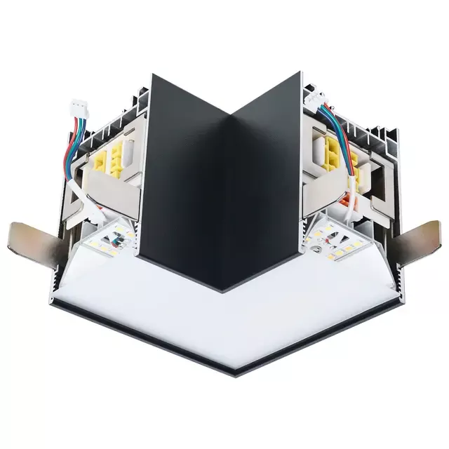Illuminated L-Connector for SATCO/NUVO Momentum Linear Architectural System