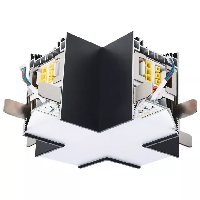 Illuminated X-Connector for SATCO/NUVO Momentum Linear Architectural System