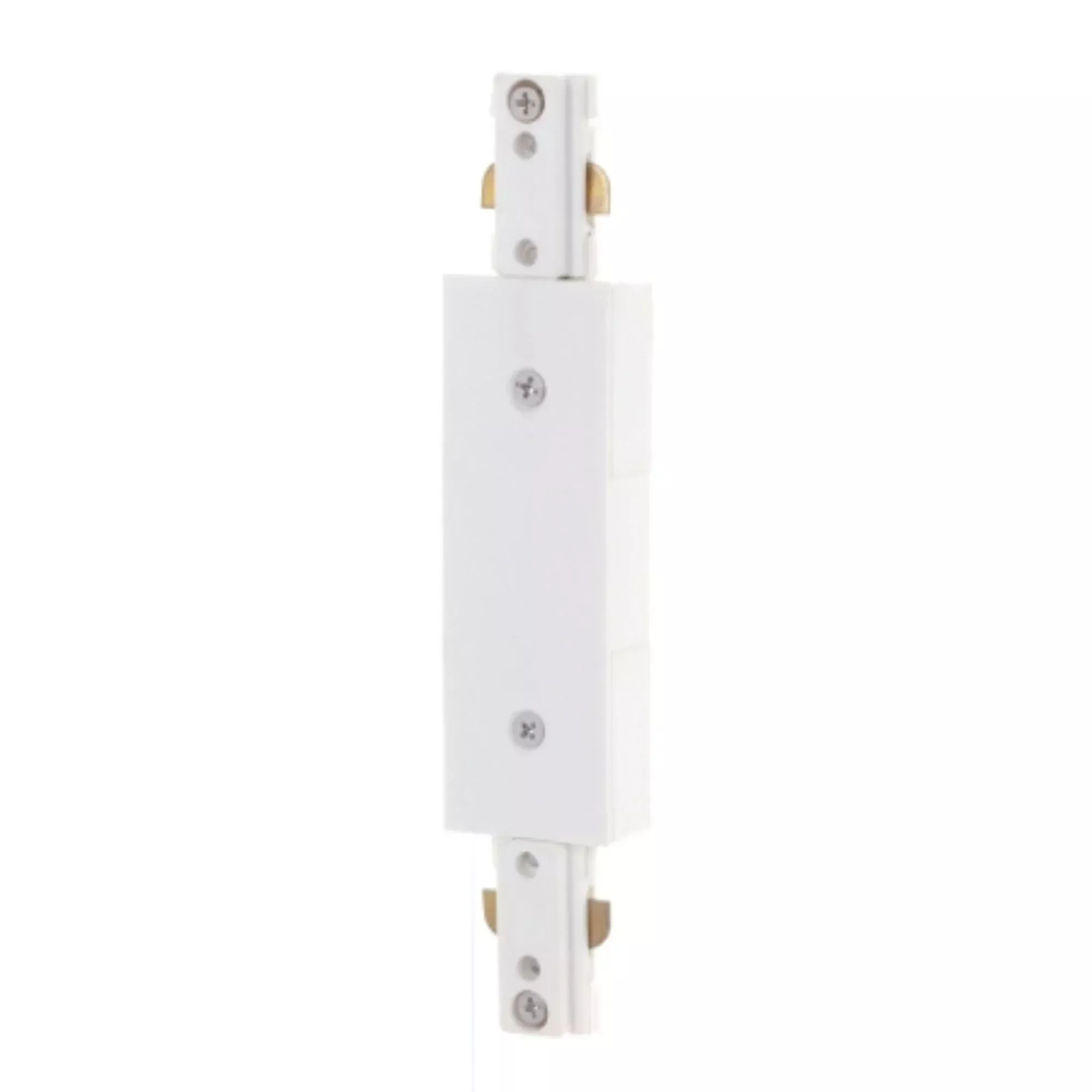 Inline Power Feed for Track Lights White Finish