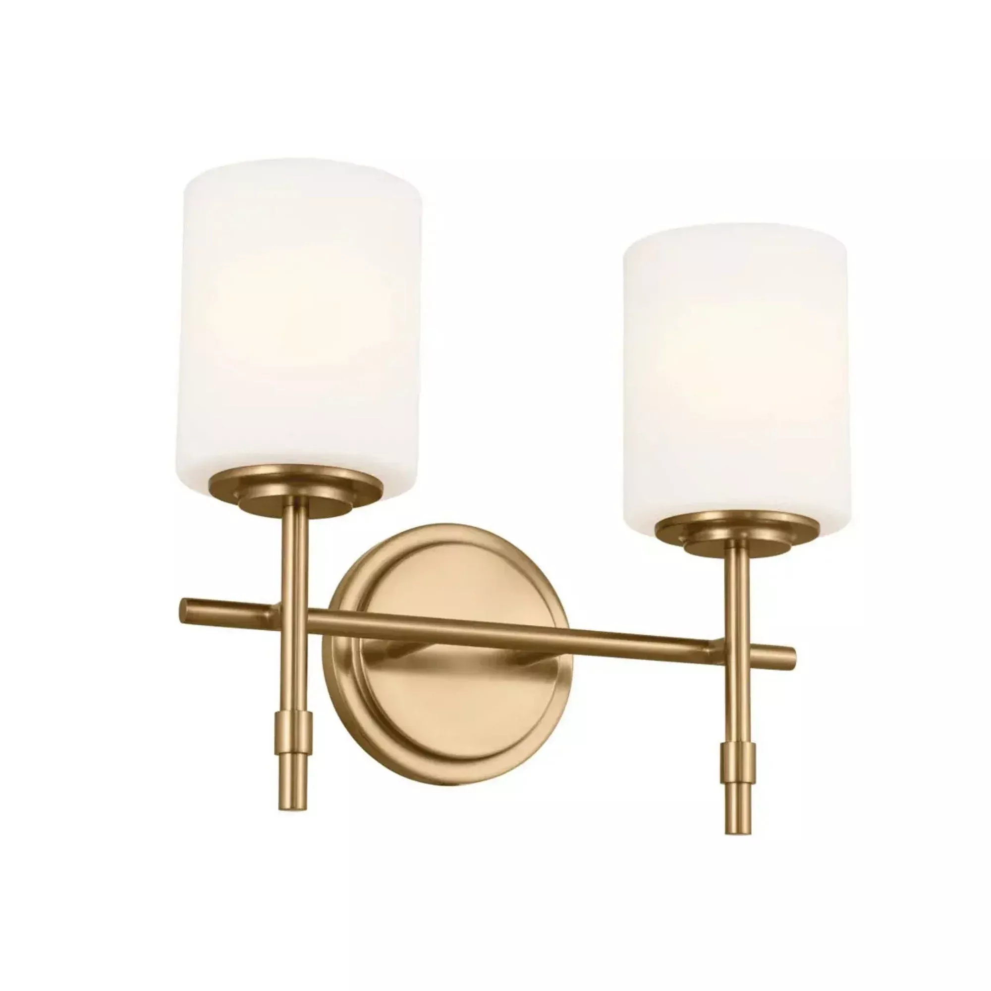 Kichler Ali 14 in. 2-Light Vanity Light Brushed Natural Brass