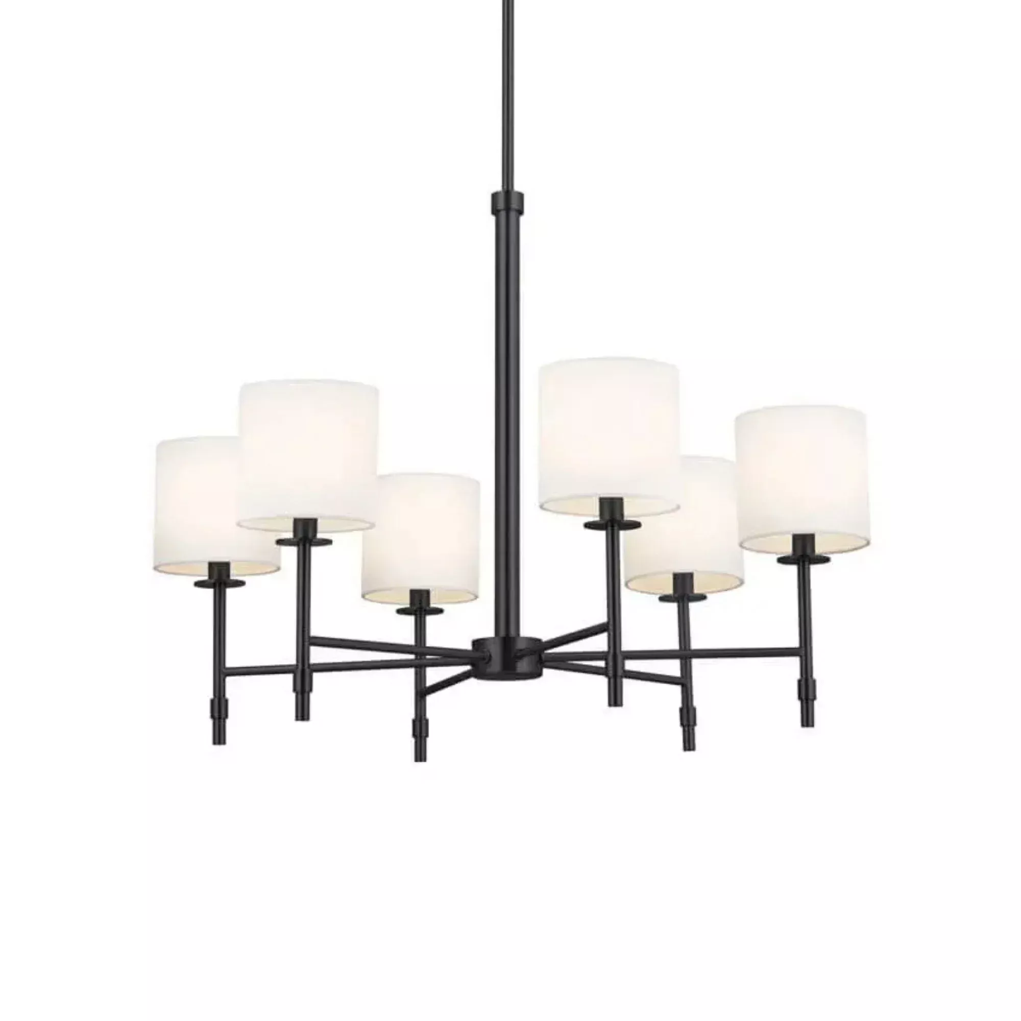 Kichler Ali 28 in. 6-Light Chandelier Black