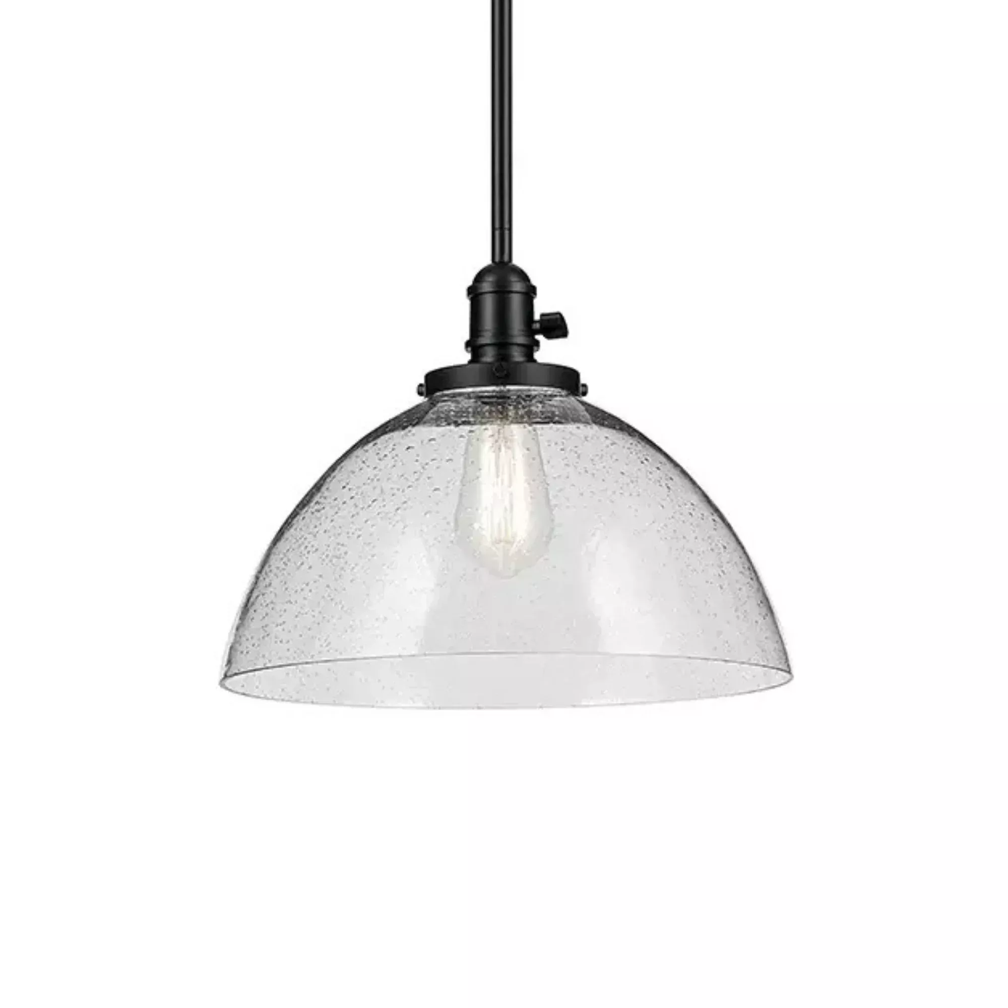 Kichler Avery 14 in. Dome Pendant Light Black