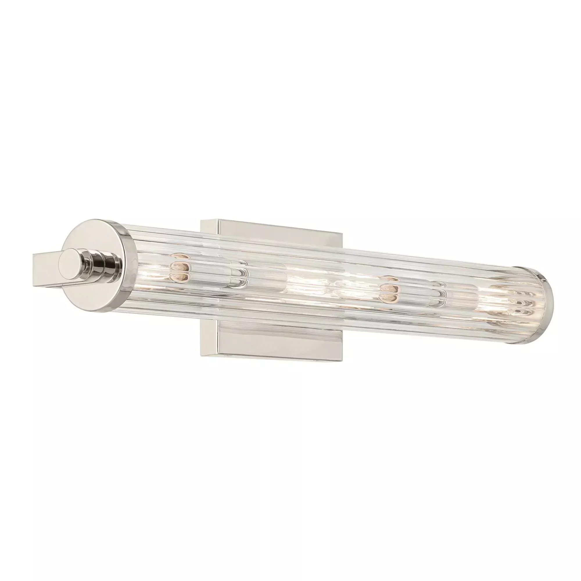 Kichler Azores 25 in. 4-Light Bathroom Vanity Light Polished Nickel