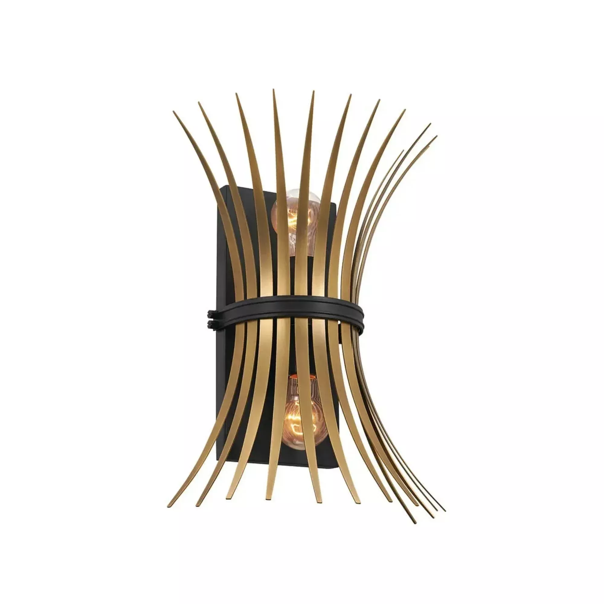 Kichler Baile 16.25 in. 2-Light Wall Sconce, Black
