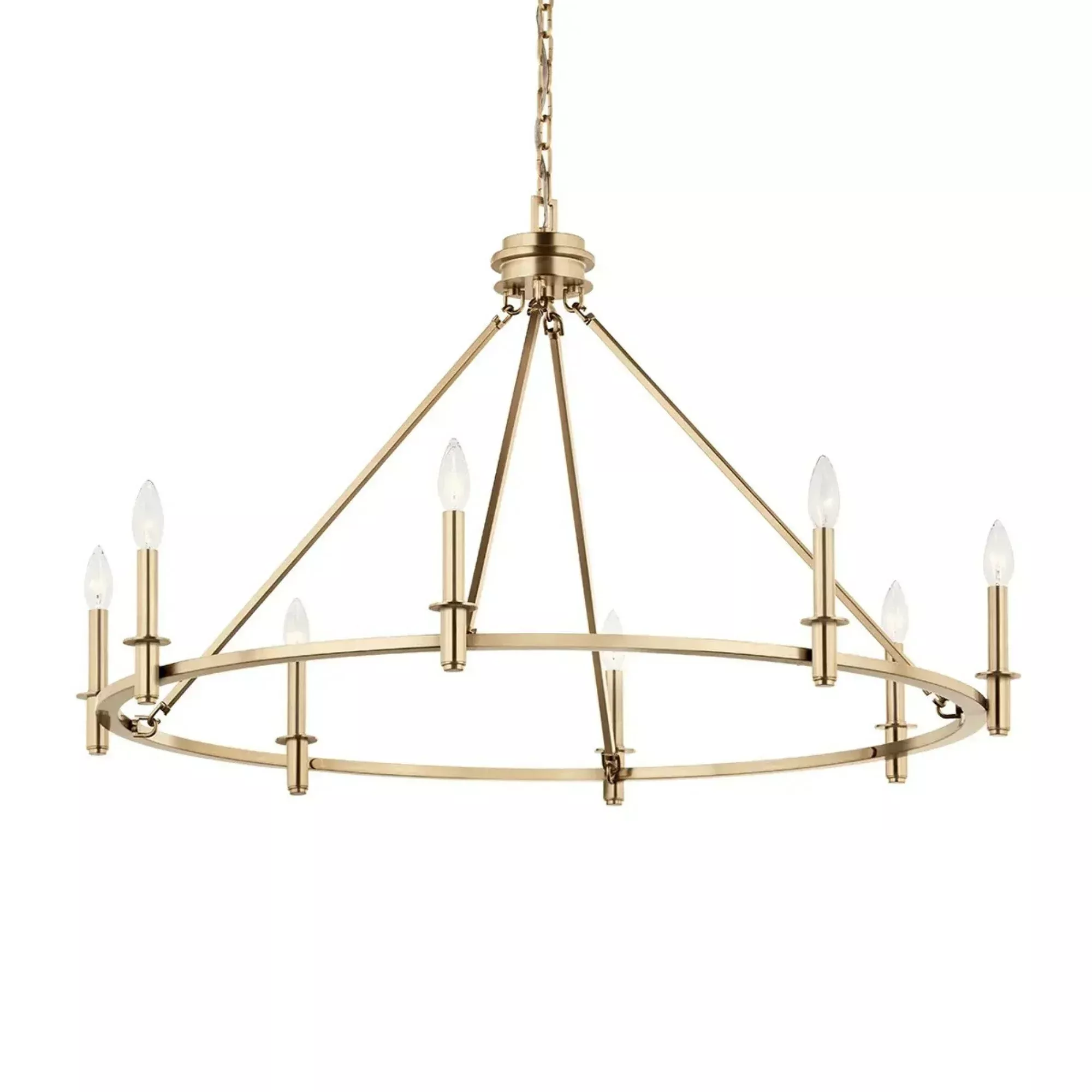 Kichler Carrick 23.75 in. 8-Light Chandelier, Champagne Bronze