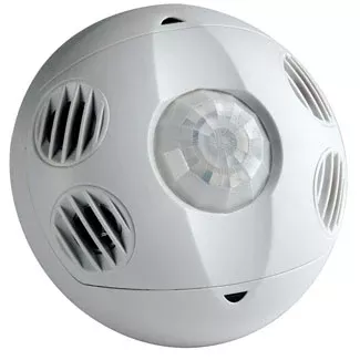 Leviton Low Voltage Occupancy Sensor Ceiling Mounted 2000 Square Foot Coverage Multi-Technology PIR/Ultrasonic High Density Fresnel Lens 24VDC (OSC20-MAW)