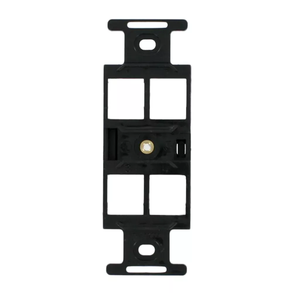 Leviton QuickPort Duplex Type 106 Insert 4-Port Black (41087-QEP)