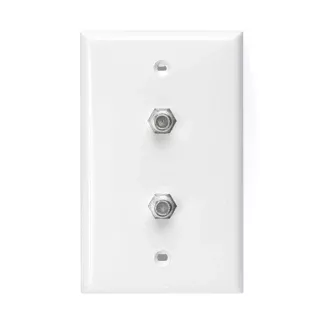 Leviton Standard Video Wall Jack FXF White (80782-W)
