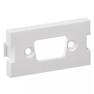 Leviton VGA HD15 Empty MOS (Multimedia Outlet System) Module White VGA HD15 Empty MOS (Multimedia Outlet System) (41291-DBW)