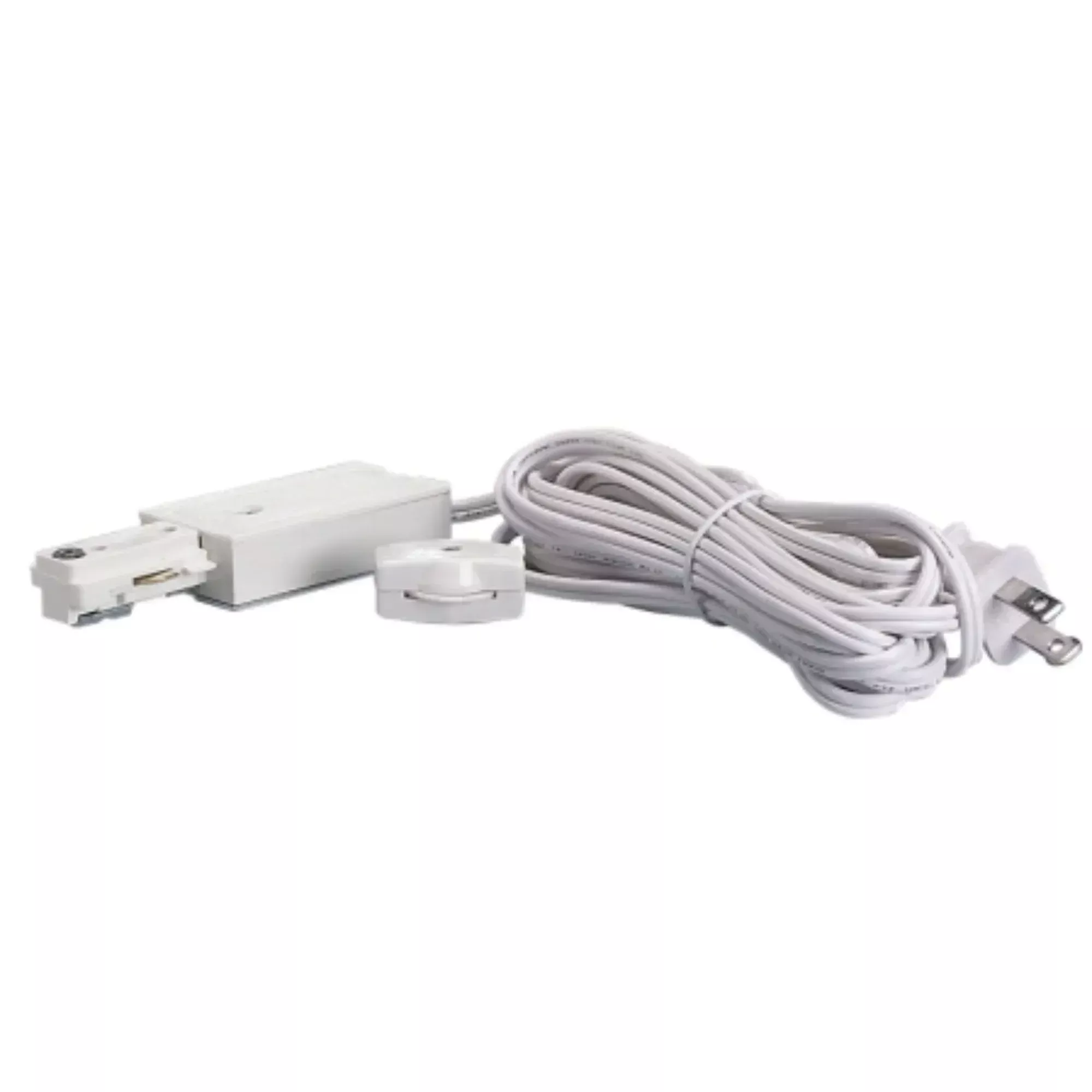 Live End Cord Kit for Track Lighting White Finish