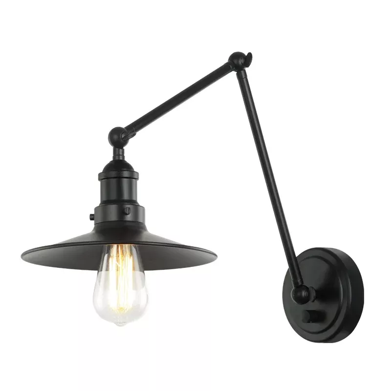 Matteo S01211 Brixson 1-lt 14" Tall Swingarm Wall Light