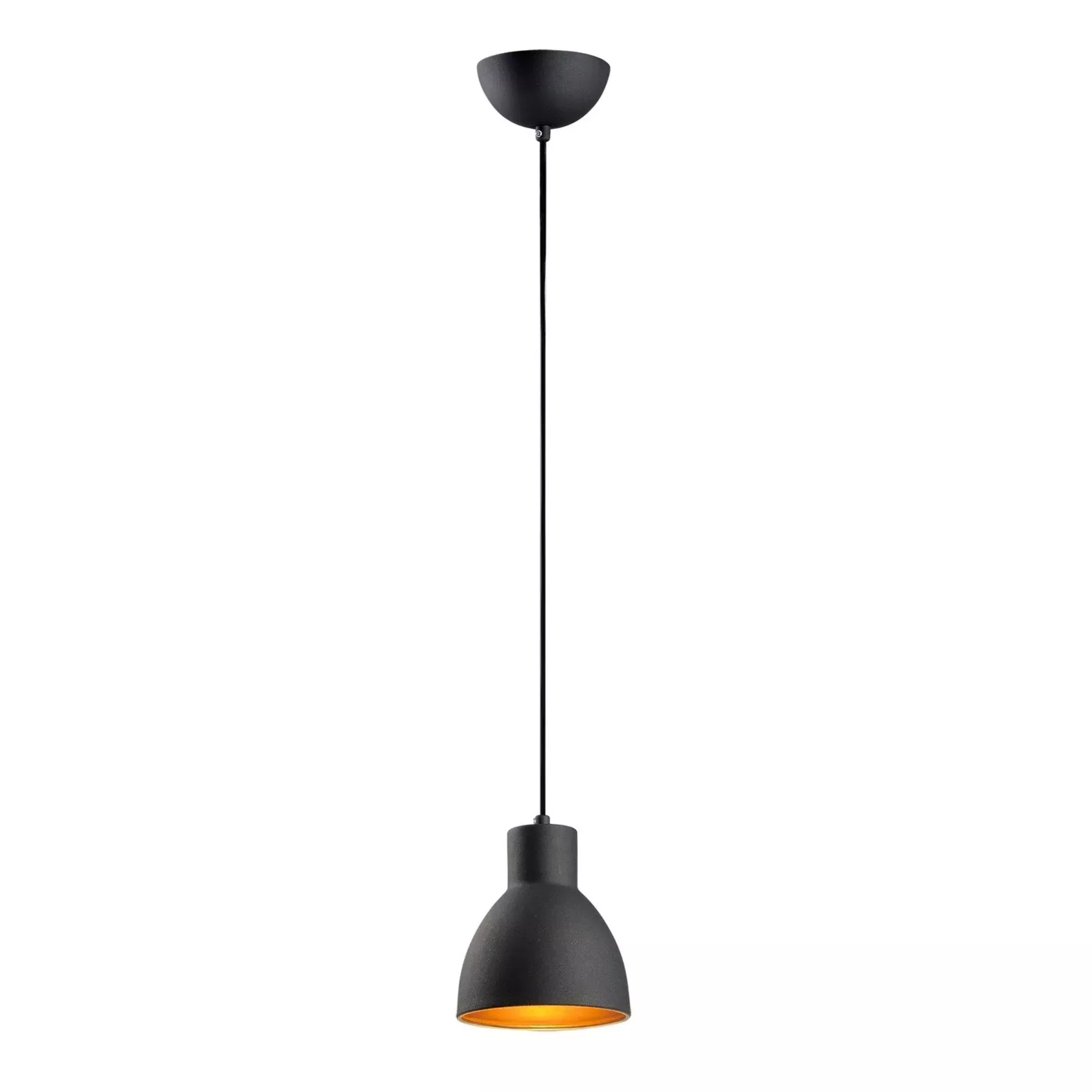 Maxim Cora 7 in. Pendant Light, Black & Gold