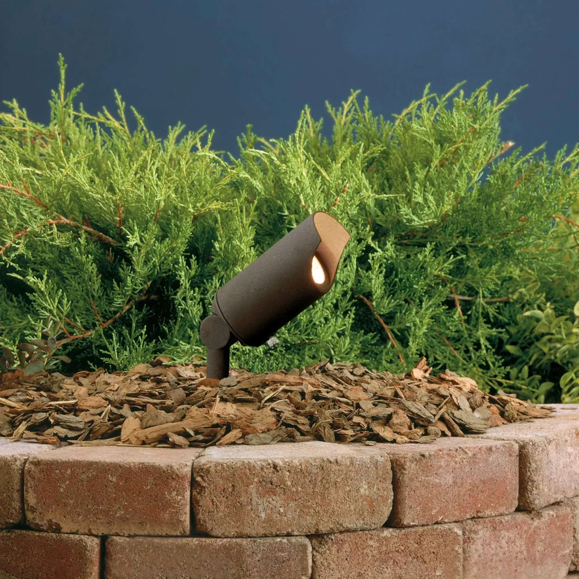 Mini 6" Flood Light, Textured Architectural Bronze