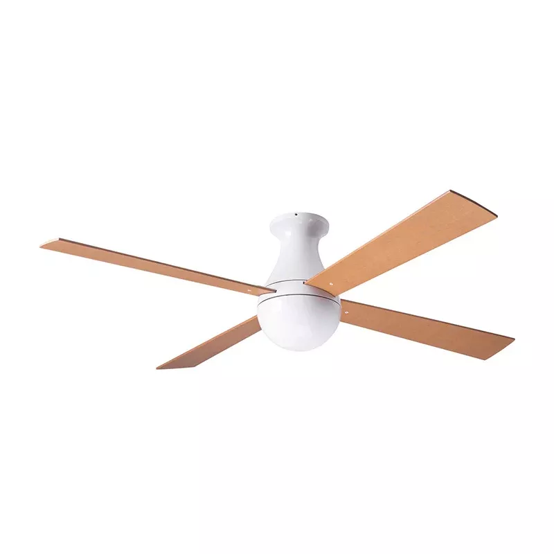 Modern Fan Ball Flush 52" Ceiling Fan - No Light