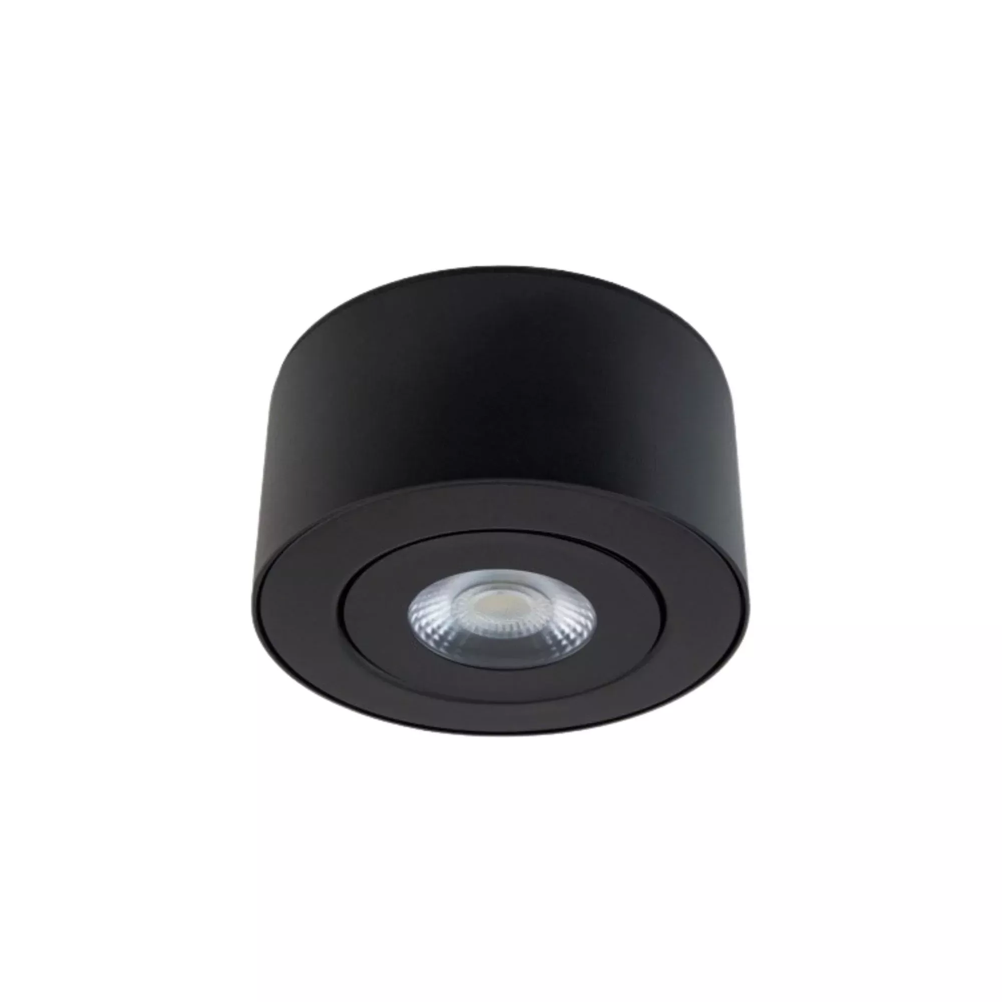 Modern Forms I Spy 5 in. Outdoor Ceiling Light, Black, with Glass Diffuser