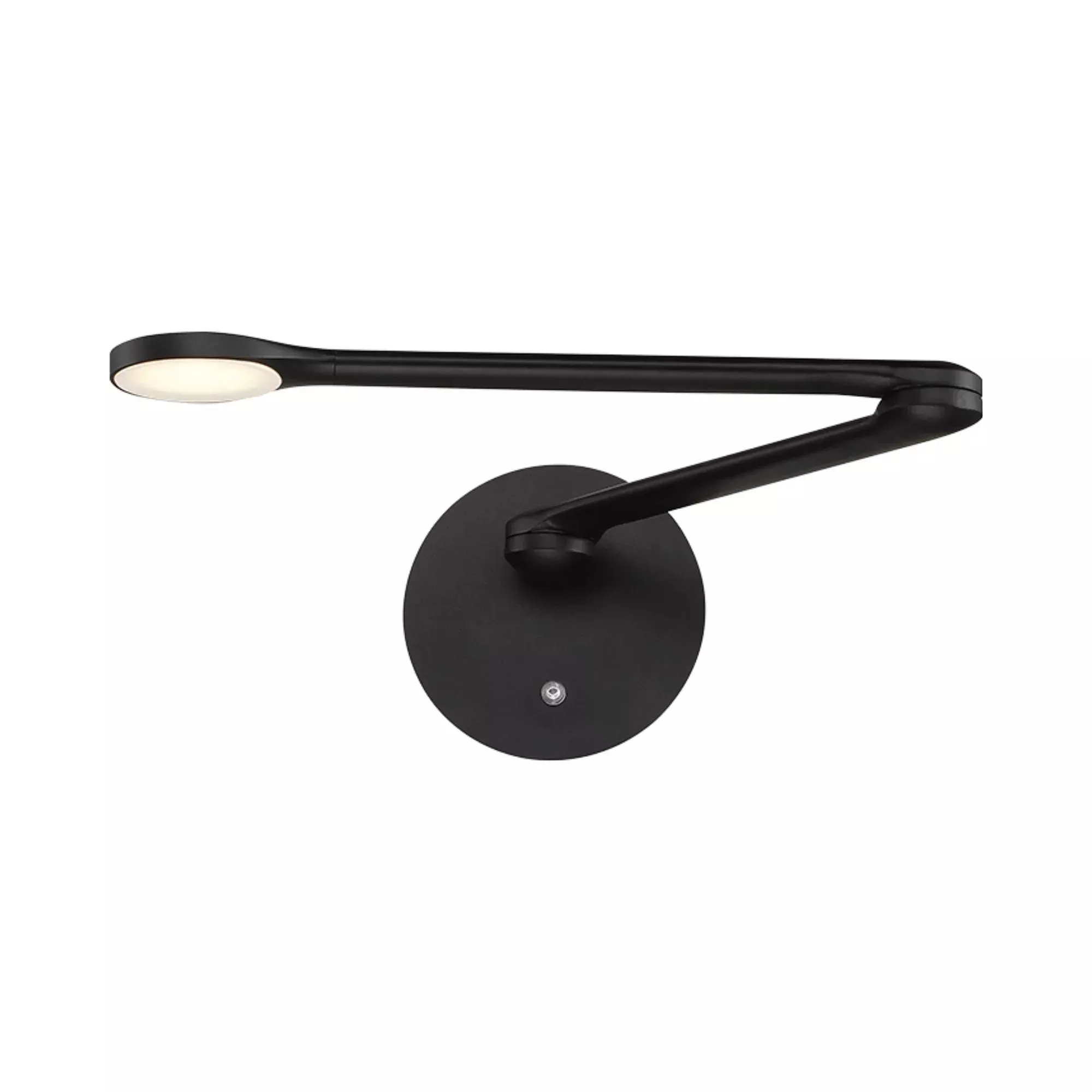 Modern Forms Reflex 5 in. Swing Arm Lamp, Black, Integrated LED