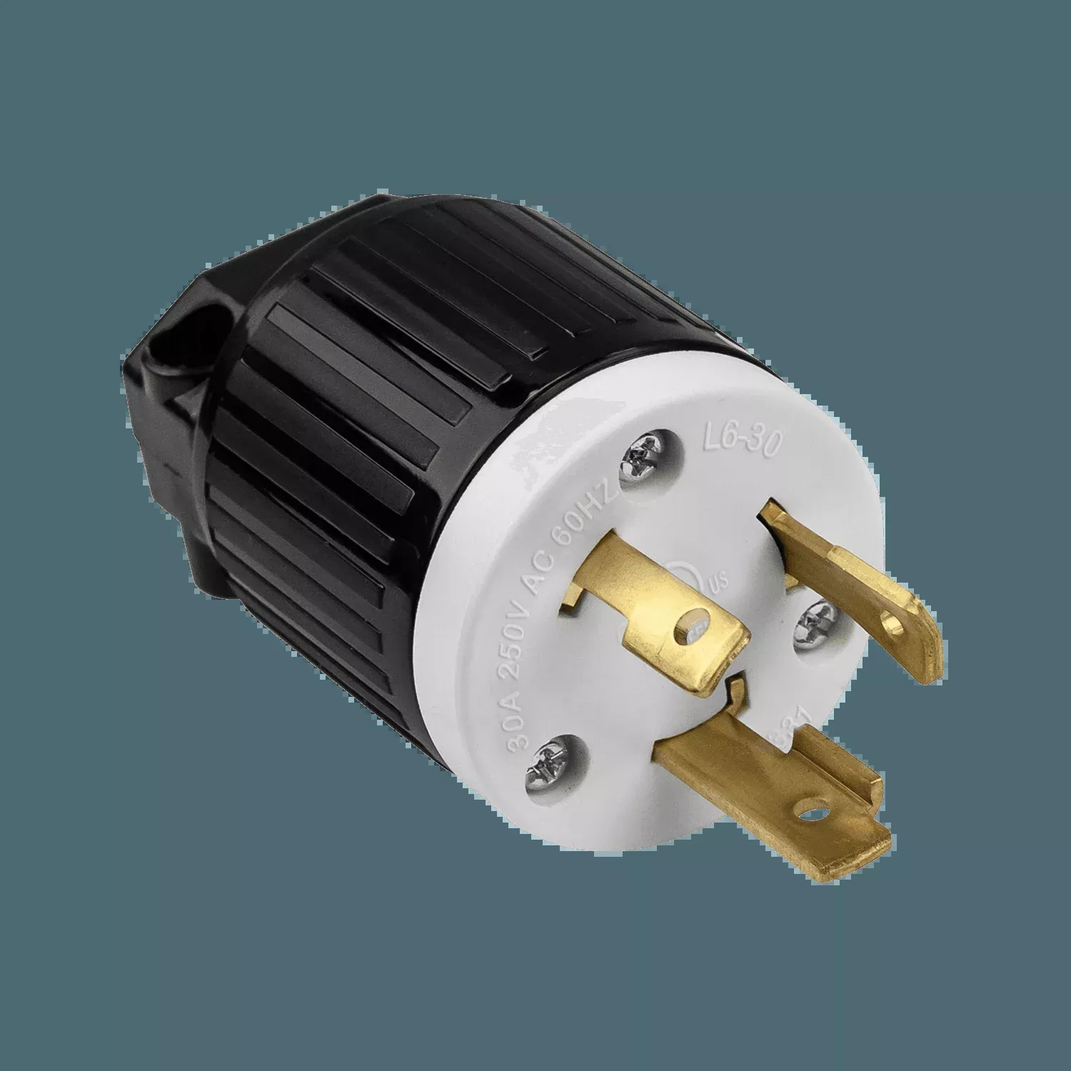 NEMA L6-30P 30A 250VA Industrial Grade Locking Plug