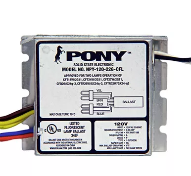 NPY-120-226-CFL Fulham Pony Compact Electronic Ballast