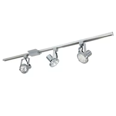 NTL-158N 4-FT Track Pack With (3) Gimbal Ring PAR30 Track Heads Natural